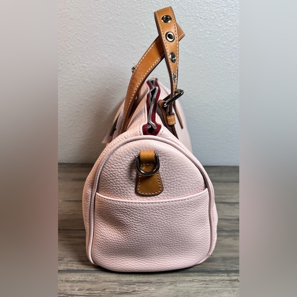 Dooney & Bourke NEW Women’s Blush Pink Pebble Leather Barrel Satchel - Picture 10 of 16